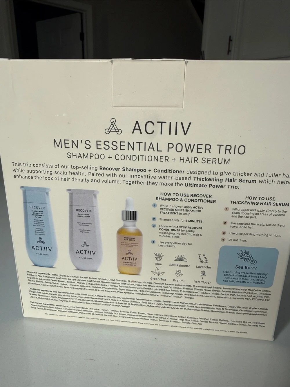 Men's Essential Power Trio - Blue, Gray & Gold NIB